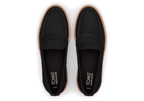 toms black loafers